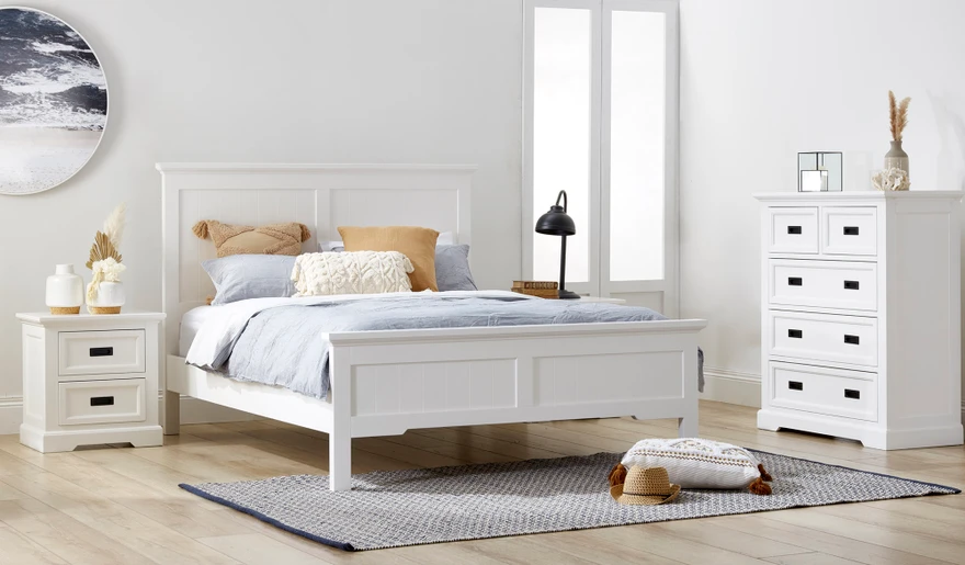 Tudor 4 pce tallboy bedroom suite