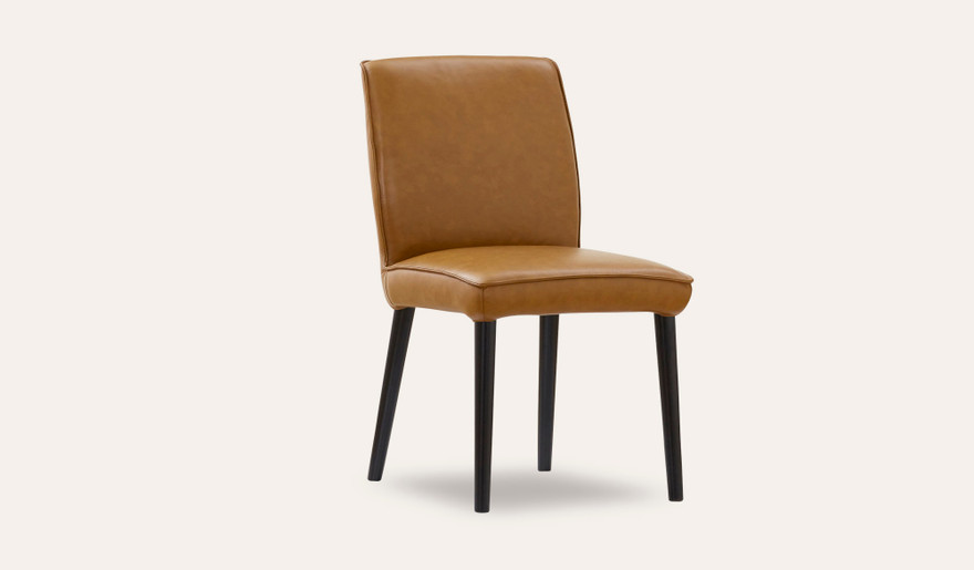 Coda leather dining chair
