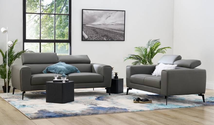 Jean leather 3 + 2 seat sofa suite