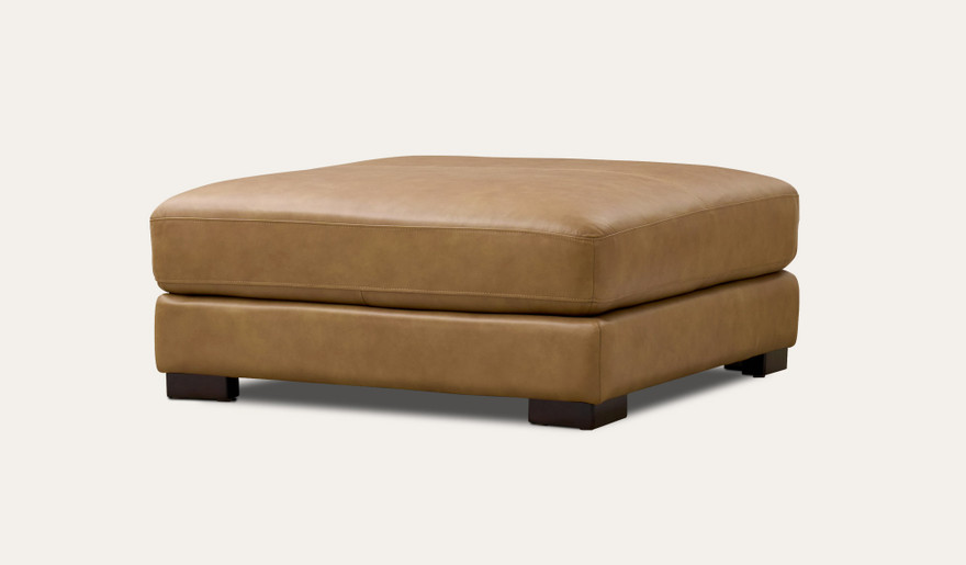 Marlo leather ottoman