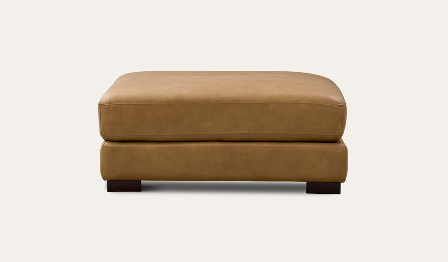 Marlo leather ottoman
