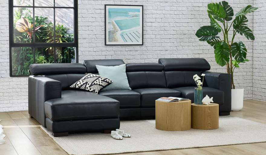 Arizona leather 4 seat chaise lounge