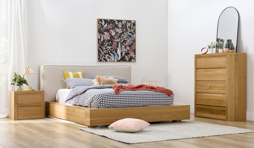 Aesha 4 pce tallboy bedroom suite