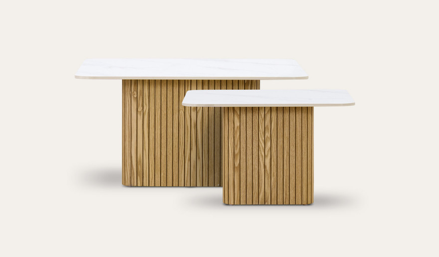 Crema set of 2 coffee and side tables