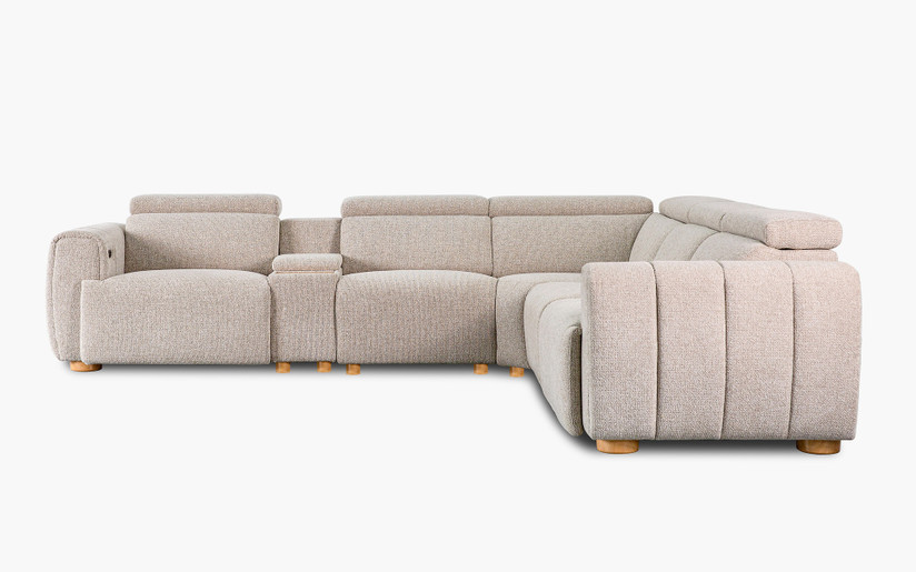 Davis 6 pce corner recliner lounge