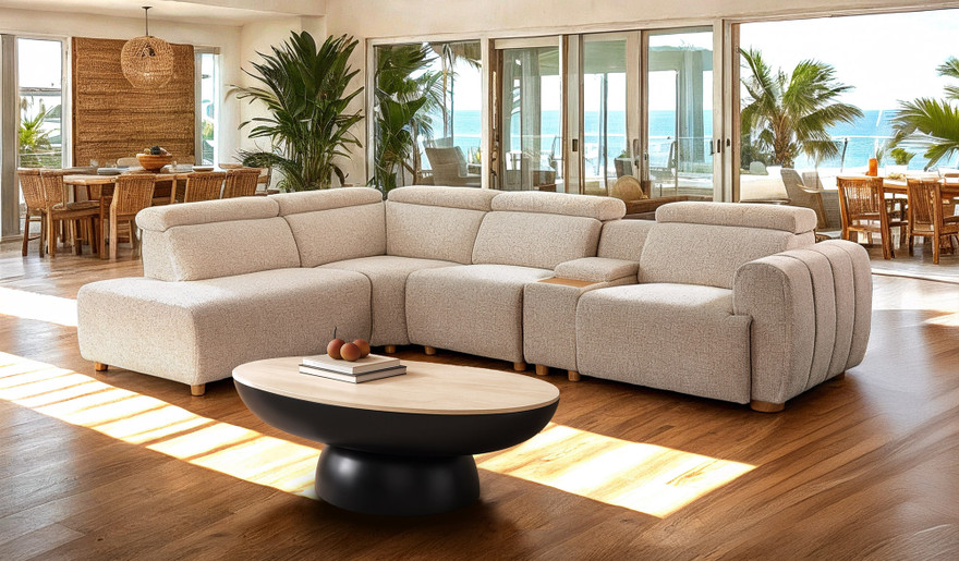 Davis 5 seat chaise recliner lounge
