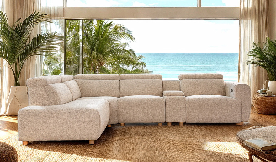 Davis 5 seat chaise recliner lounge