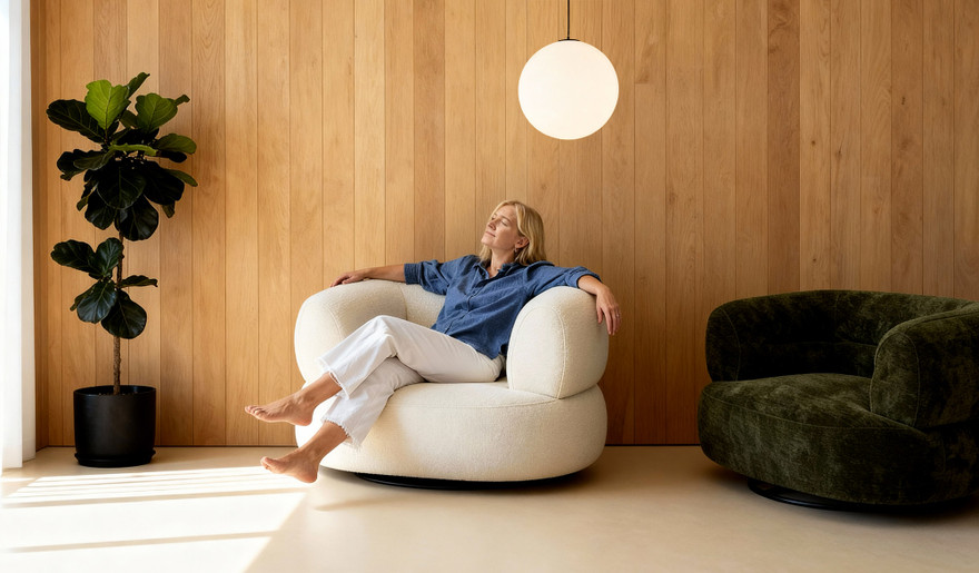 Katia jumbo swivel chair