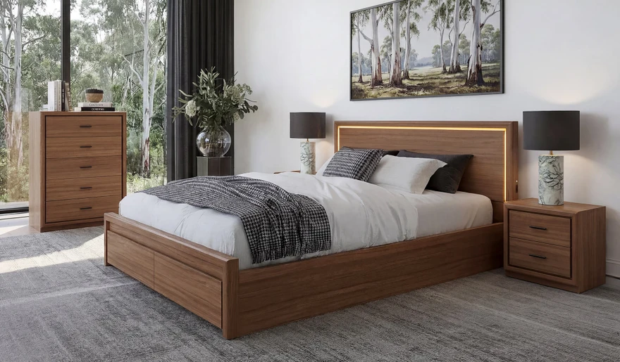 Tallow 4 pce tallboy bedroom suite