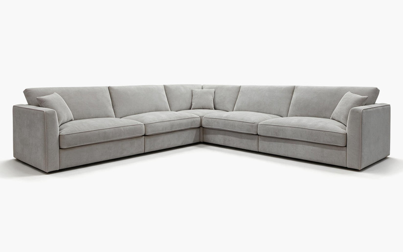 Hudson Corner Lounge - Lennox Pebble