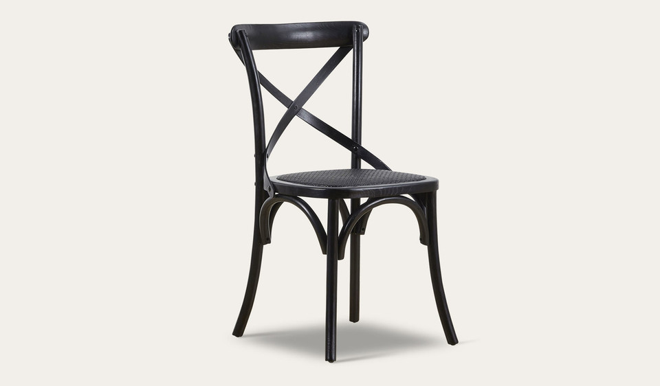 Ibiza black dining chair