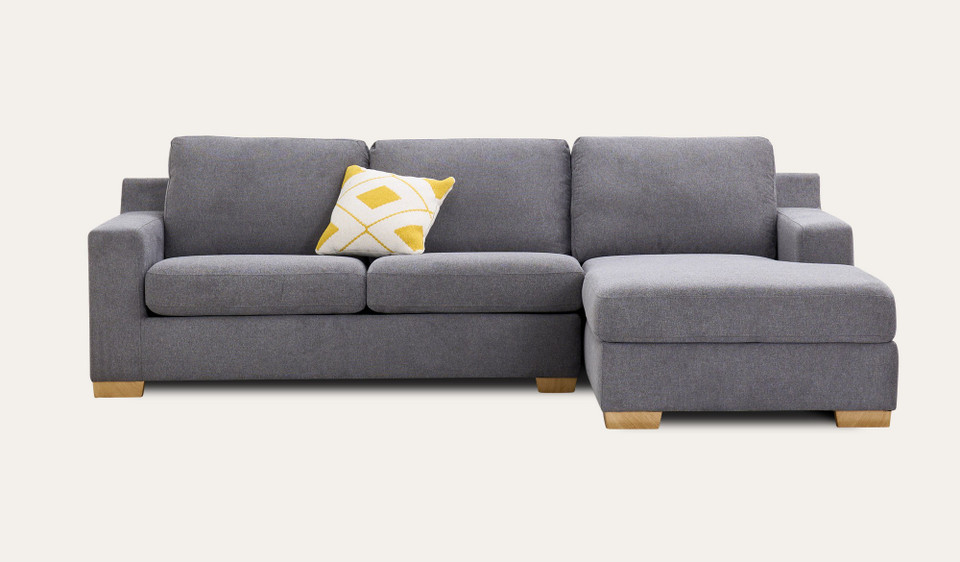 Austin v2 chaise lounge with storage + sofa bed