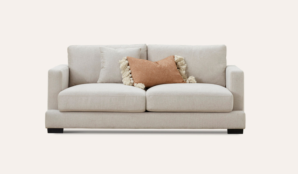 Tully 3 + 2 seat sofa suite in linen