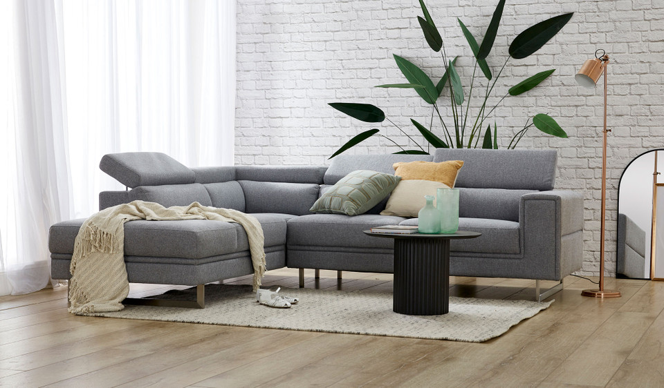 Tully 3 seat sofa in charcoal