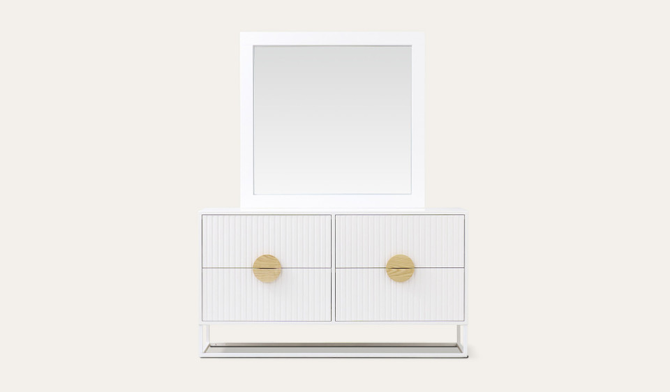 Milton dressing table + mirror