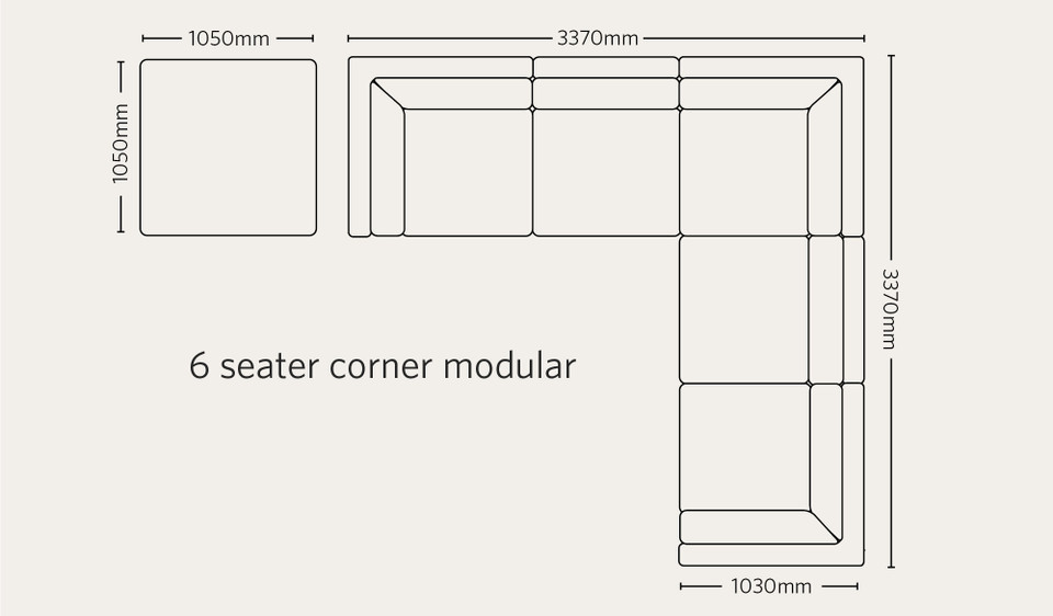 Brompton modular corner lounge