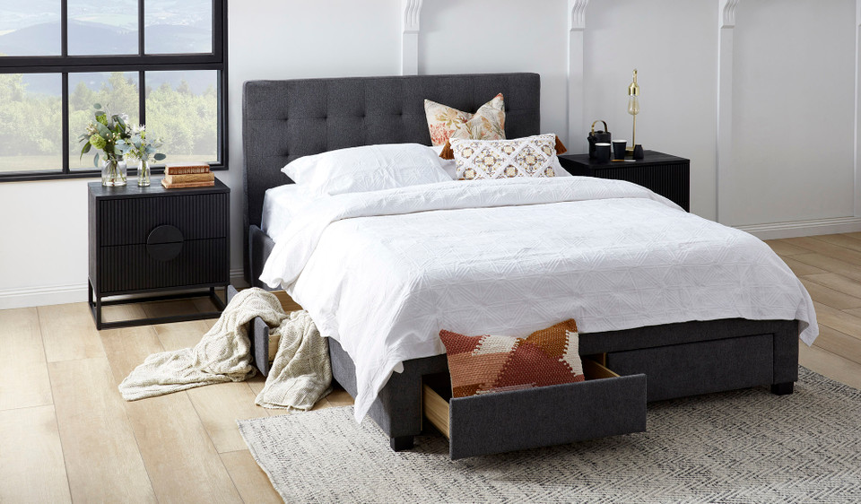 Emily queen bed + MyZone Essential mattress