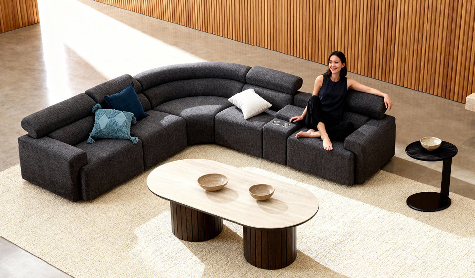 Joanie 6 seat corner lounge