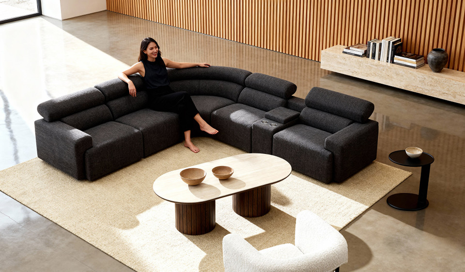 Joanie 6 seat corner lounge