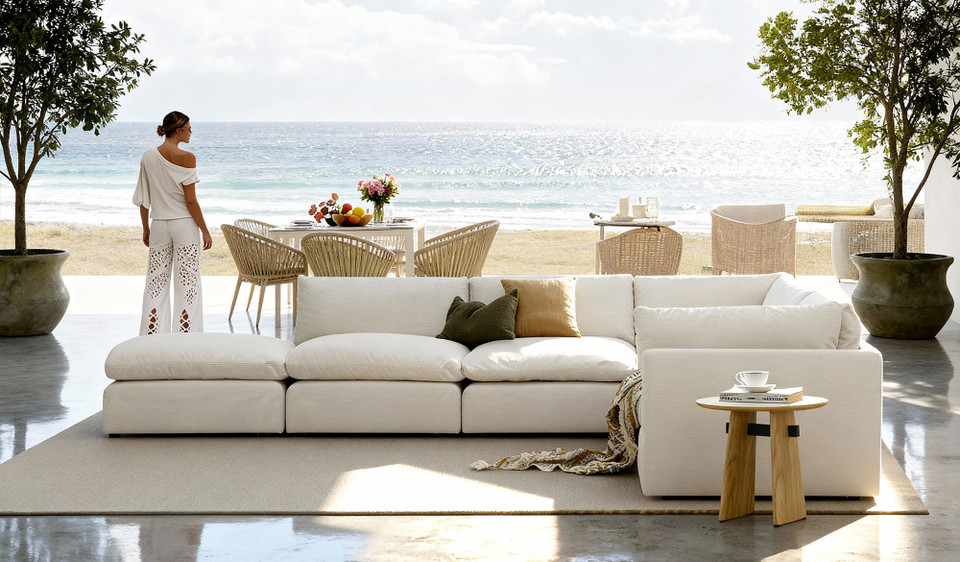 Chadwick 6 pce modular corner lounge