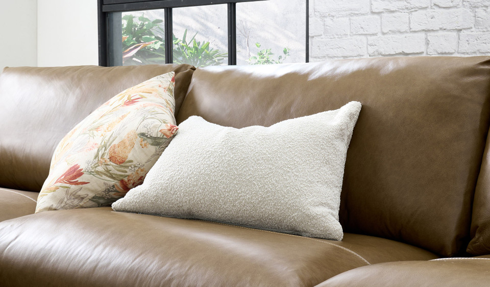 Joey leather 3 seat chaise lounge