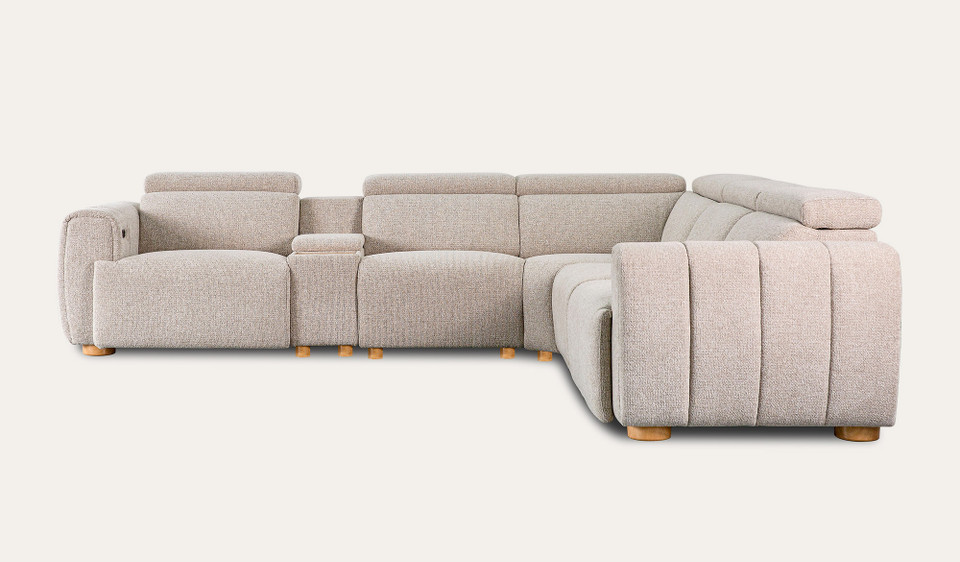 Davis v2 6 seat corner recliner lounge