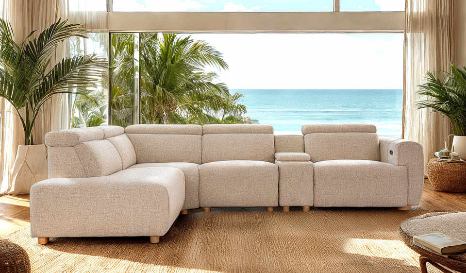 Davis v2 5 seat corner chaise recliner lounge