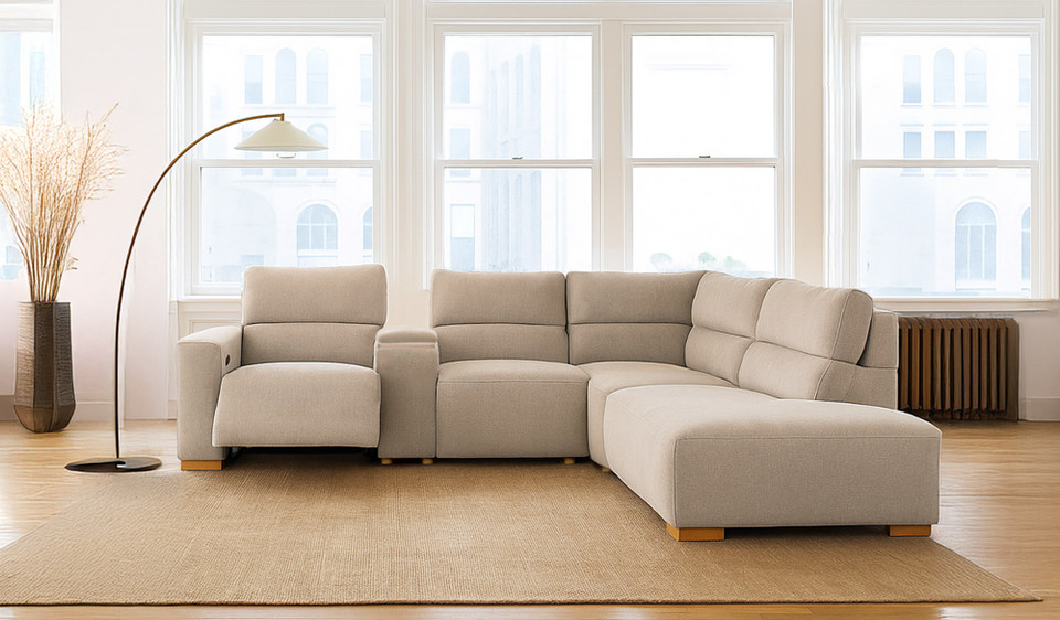 Sonoma 5 seat chaise recliner lounge