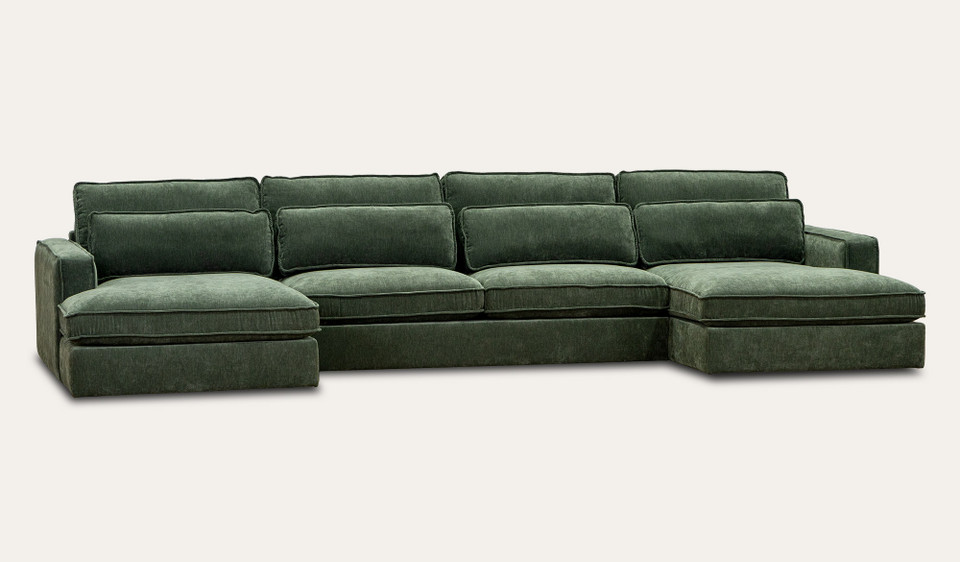Byron 4 seat dual chaise lounge