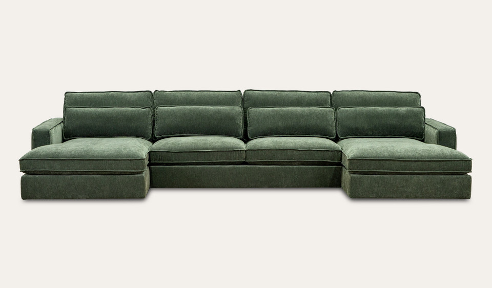 Byron 4 seat dual chaise lounge