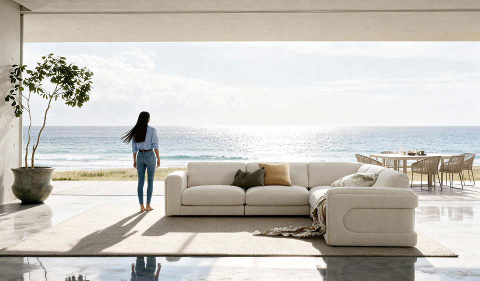 Royce 6 seat modular corner lounge