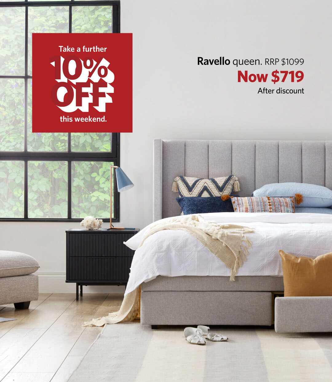 Take a further 10 percent off this long weekend