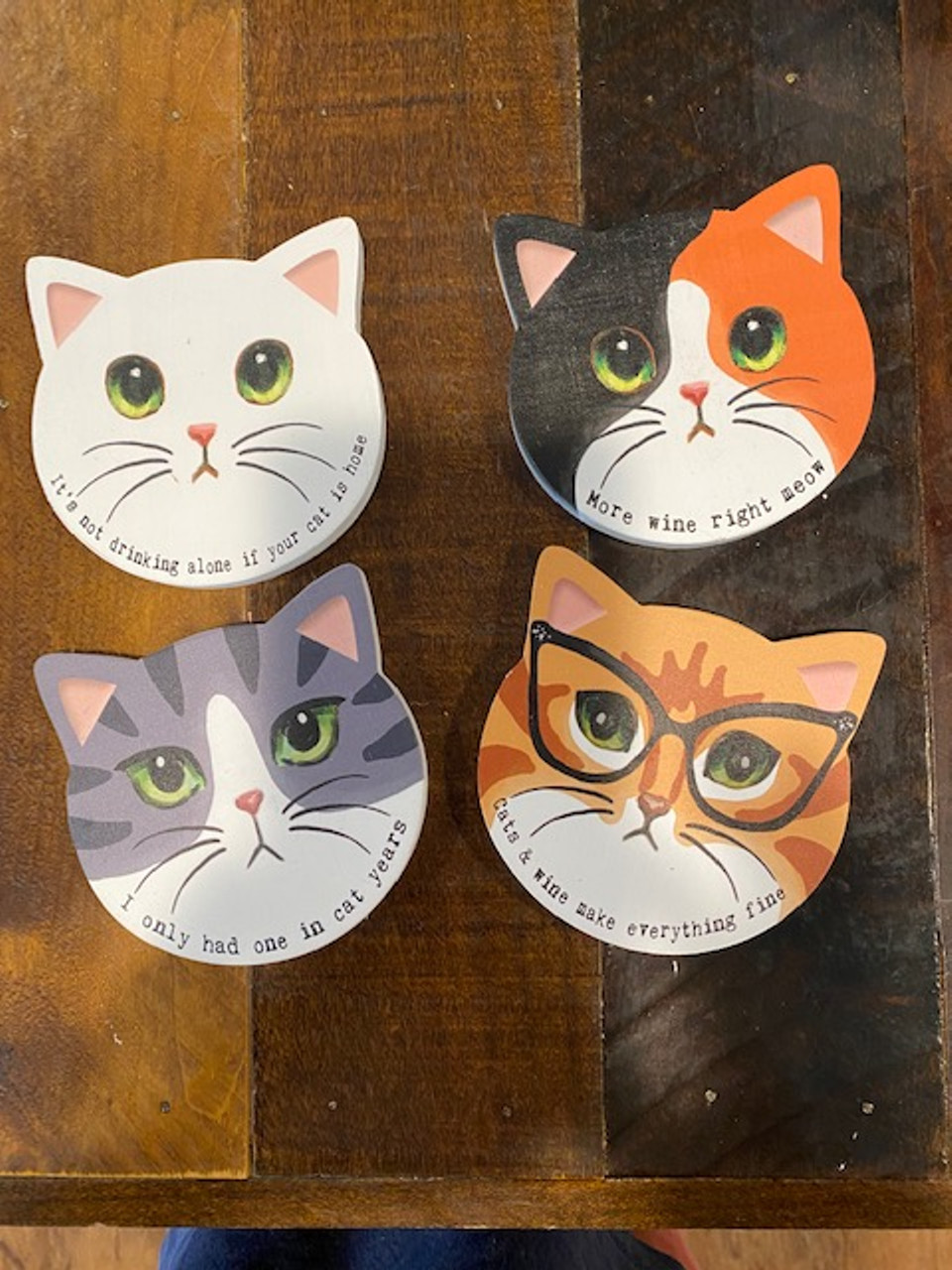 Cat Coasters - Set of 4