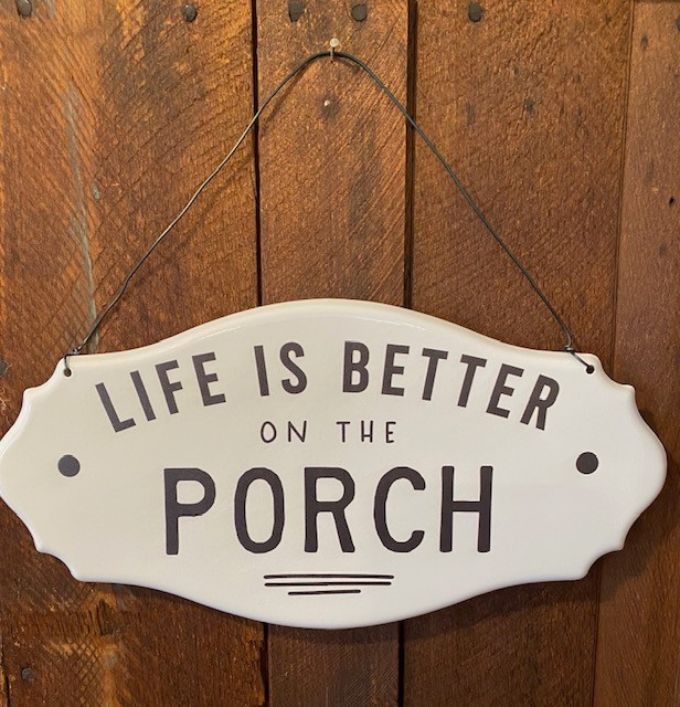 Metal Porch Sign