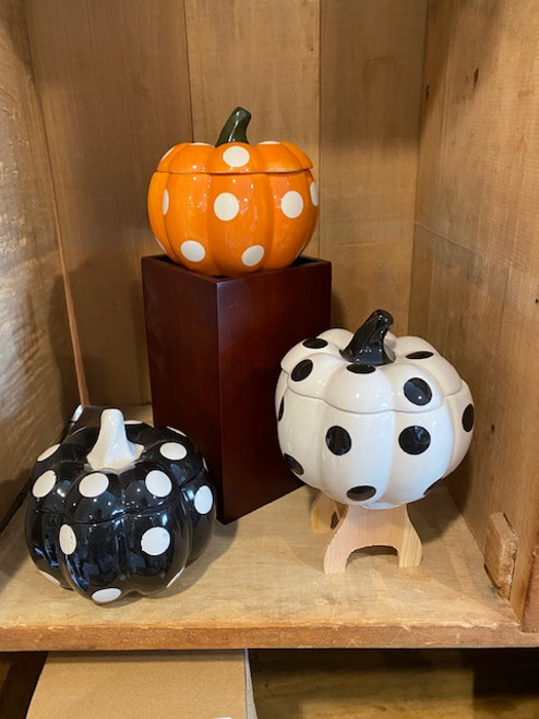 Ceramic Pumpkins with Lids