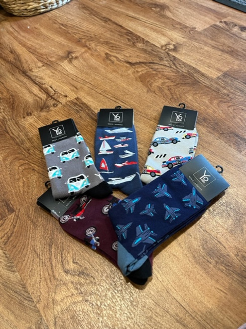 Men's Transportation-Themed Socks