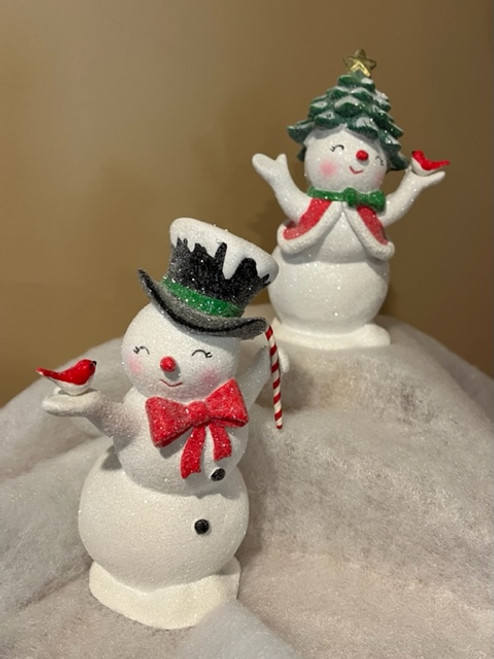 6" Vintage Snowman Figures