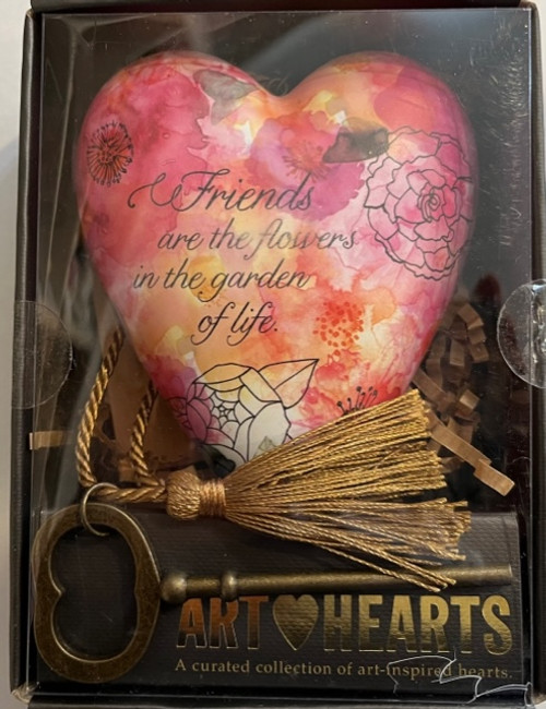 Art Heart - Friends are Flowers