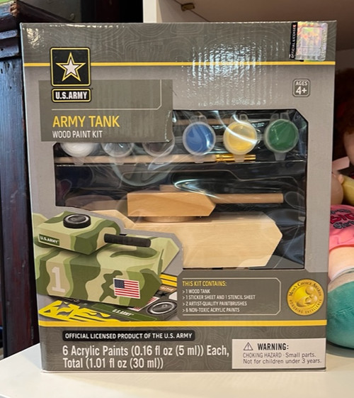 Army Tank Wood Paint Kit