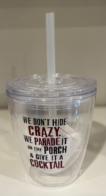 Plastic Cup with Straw