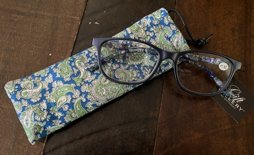 Paisley Readers with Pouch