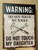 Father Plaque - Warning Don't Touch My Tools