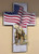 Soldier on Cross with Flag