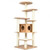 7-Layer Wooden Cat Tree Tall Cat Tower with Sisal Posts and Condo-Natural - Color: Natural D681-PS7431