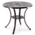 Patio Cast Aluminum Table 31 Inch Diameter Round Table with Umbrella Hole-Copper - Color: Copper D681-NP11473WN