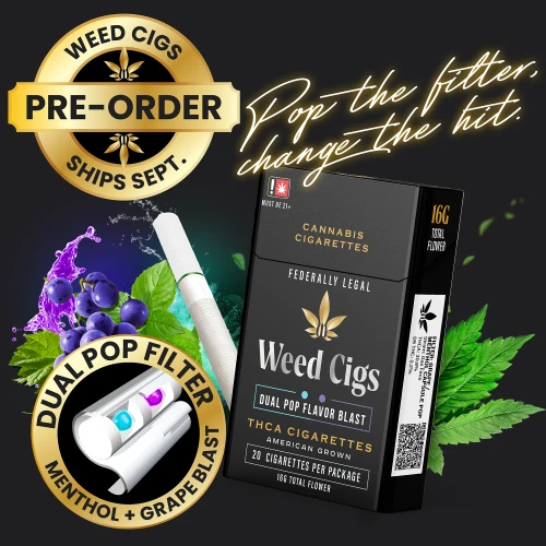 Preorder Dual Pop Flavor Blast Weed Cigs