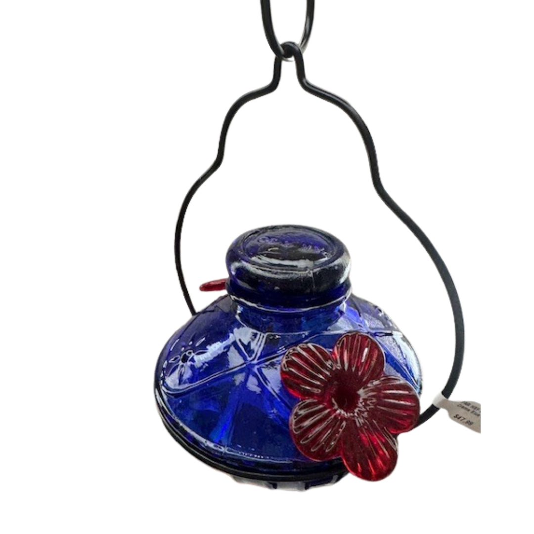 Pot De Creme Hummingbird Feeder Blue Parasol The Penguin Gallery