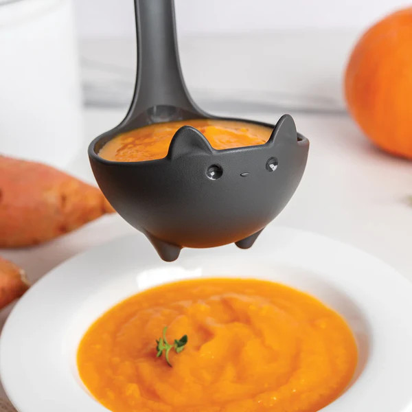 Katie Black Cat Soup Ladle - Thumbnail 3