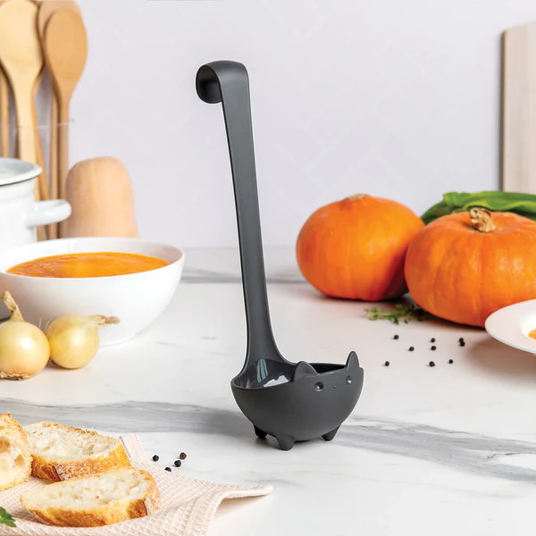 Katie Black Cat Soup Ladle - Thumbnail 5