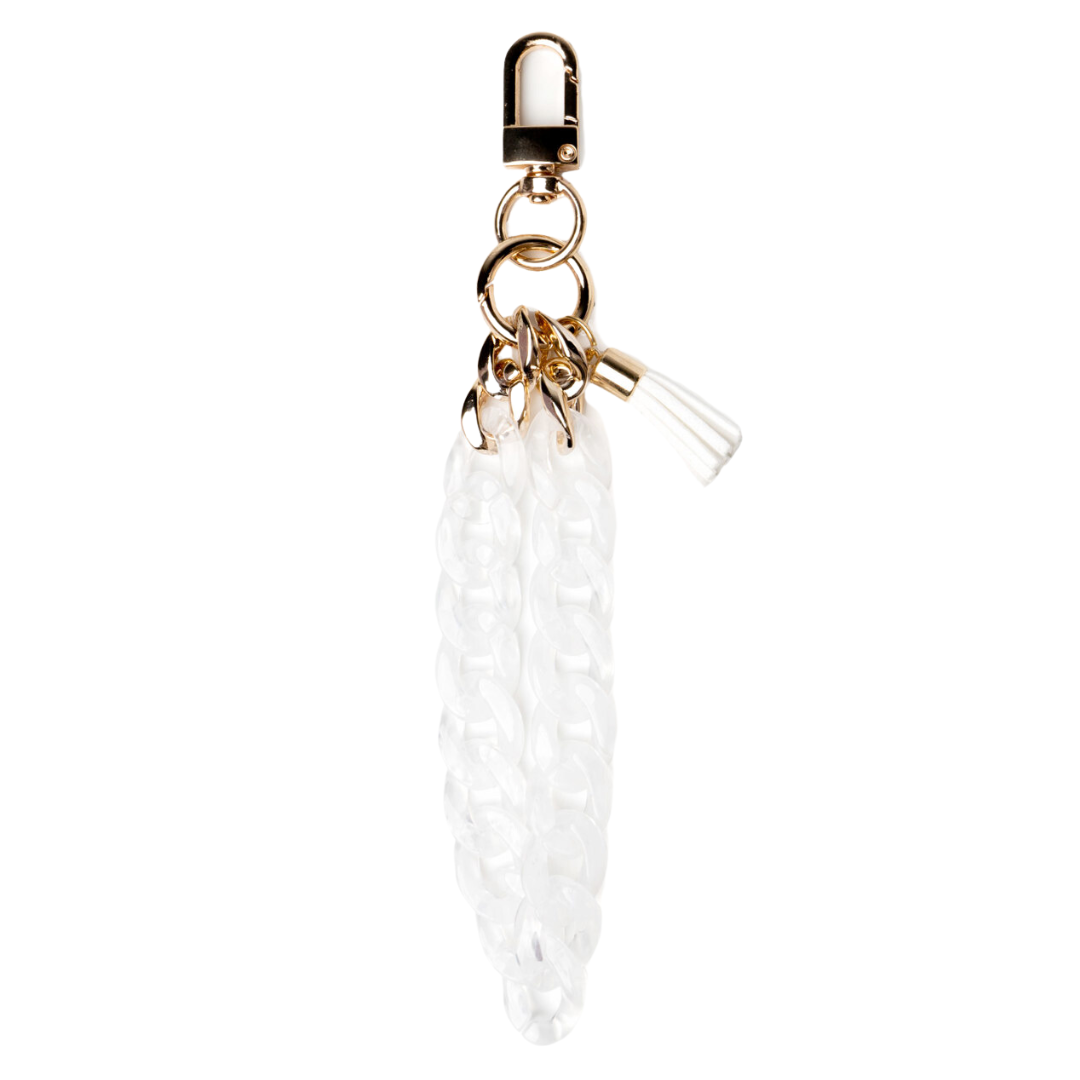 Keep It Together Wristlet Keychain White | Crush | The Penguin Gallery